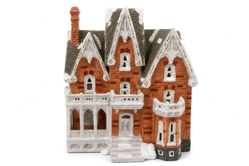 Ceramic Victorian-style miniature house village decoration