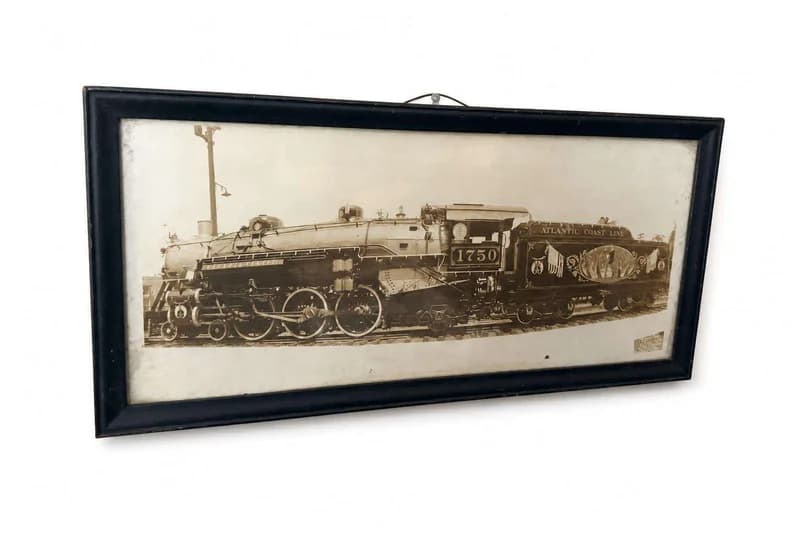 Atlantic Coast Line Framed Steam Locomotive Print