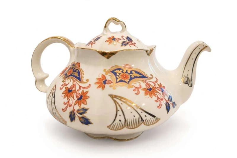Porcelain Floral Gilt Teapot