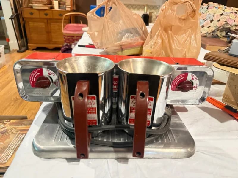 Campbell's Soup vintage countertop dual-cup soup warmer